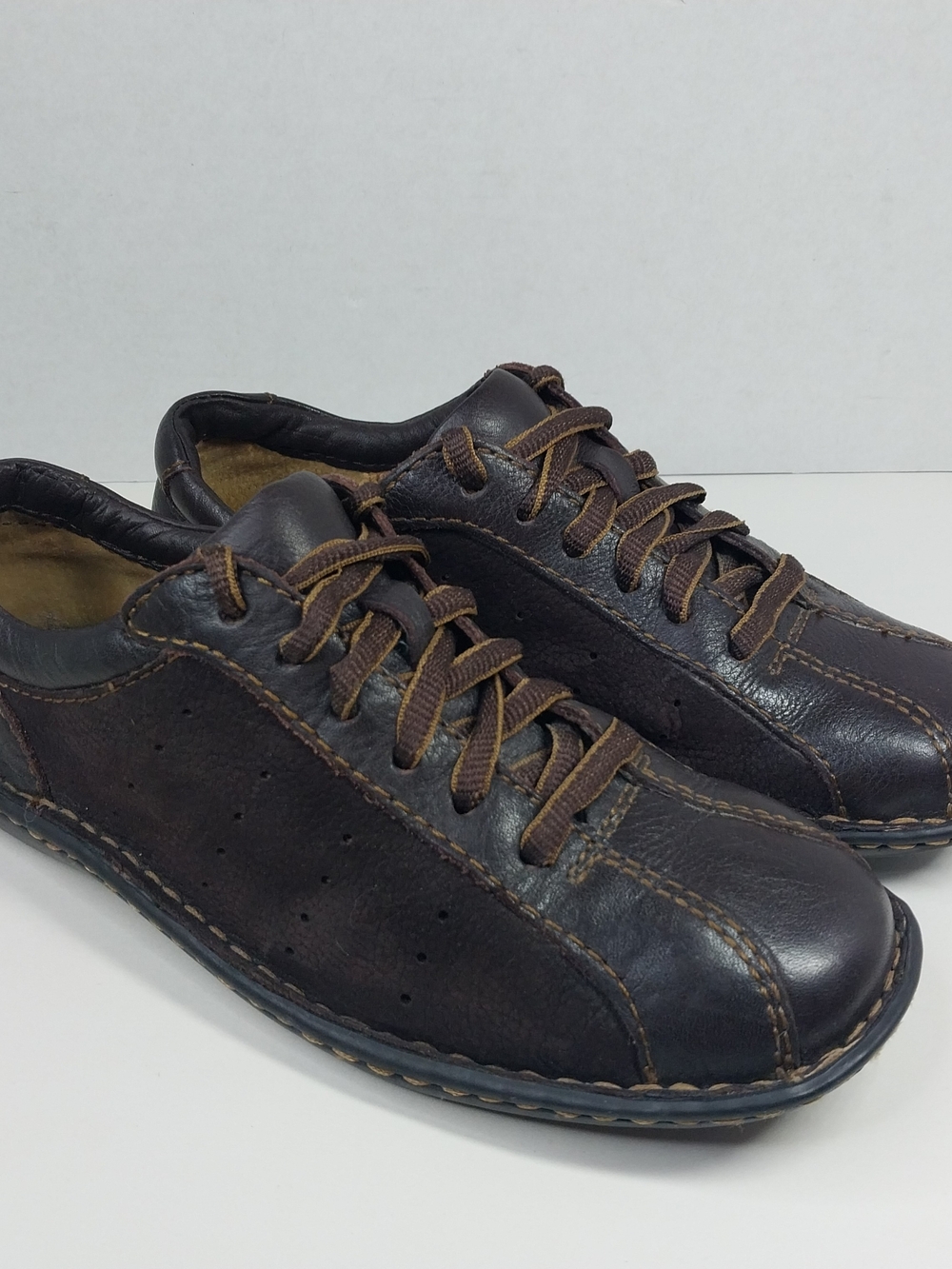 Born Leather Oxfords Brown Women's Size 6 Retro Indie Bowling Style Shoes